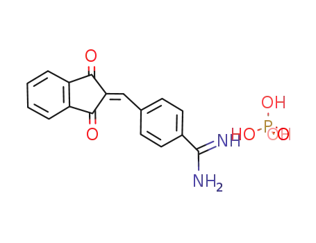 2-(4-Amidinobenzyliden)indan-1,3-dion * H<sub>3</sub>PO<sub>4</sub>