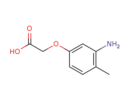 Molecular Structure of 7400-97-7 ((3-amino-4-methylphenoxy)acetic acid)
