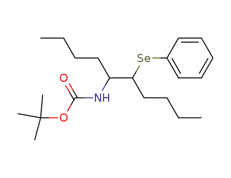 (1-Butyl-2-phenylselanyl-hexyl)-carbamic acid tert-butyl ester