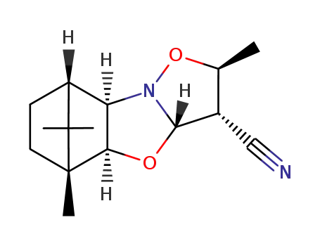 (2S,3S,3aS,4aS,5R,8S,8aR)-2,5,10,10-tetramethyl-octahydro-2H-5,8-methano-isoxazolo[3,2-b]benzoxazol-3-carbonitrile