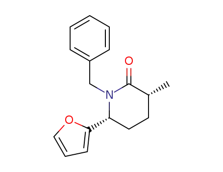 2-Piperidinone, 6-(2-furanyl)-3-methyl-1-(phenylmethyl)-, cis-