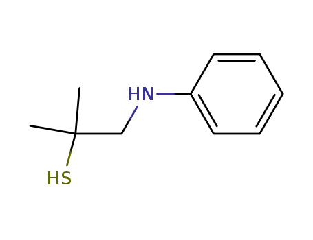 Molecular Structure of 54410-26-3 (2-methyl-1-(phenylamino)propane-2-thiol)