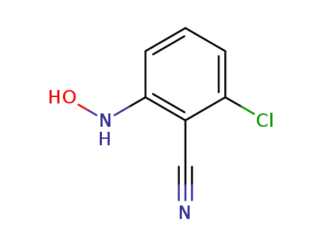 Molecular Structure of 65198-06-3 (Benzonitrile, 2-chloro-6-(hydroxyamino)-)