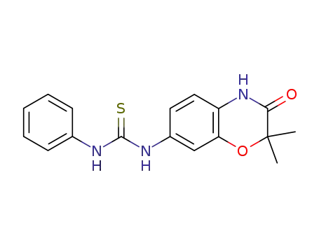 1-(2,2-Dimethyl-3-oxo-3,4-dihydro-2H-benzo[1,4]oxazin-7-yl)-3-phenyl-thiourea
