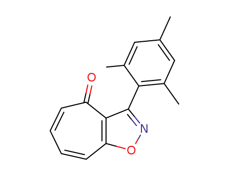 Molecular Structure of 55609-47-7 (3-(2,4,6-trimethyl-phenyl)-cyclohepta[<i>d</i>]isoxazol-4-one)