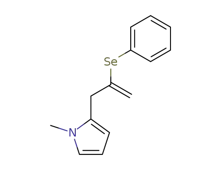 Molecular Structure of 87728-78-7 (1H-Pyrrole, 1-methyl-2-[2-(phenylseleno)-2-propenyl]-)