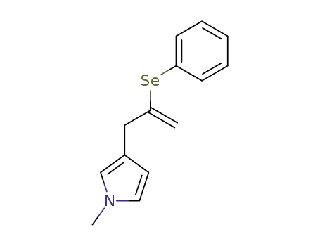 Molecular Structure of 87728-79-8 (1H-Pyrrole, 1-methyl-3-[2-(phenylseleno)-2-propenyl]-)