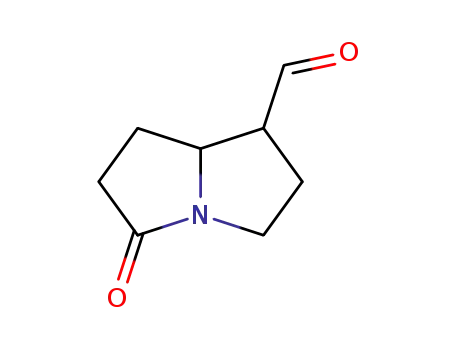 1H-Pyrrolizine-1-carboxaldehyde, hexahydro-5-oxo- (9CI)