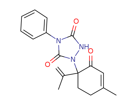 1,2,4-Triazolidine-3,5-dione,1-[4-methyl-1-(1-methylethenyl)-2-oxo-3-cyclohexen-1-yl]-4-phenyl- cas  82511-80-6