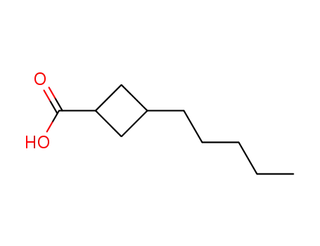 Molecular Structure of 66016-19-1 (3-Pentylcyclobutanecarboxylic acid)