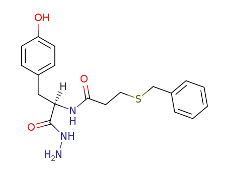 Molecular Structure of 86965-70-0 (β-benzylthiopropionyl-D-tyrosine hydrazide)