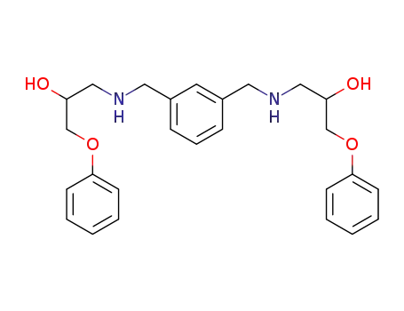 Molecular Structure of 85187-40-2 (1,1'-[m-phenylenebis(methyleneimino)]bis[3-phenoxypropan-2-ol])