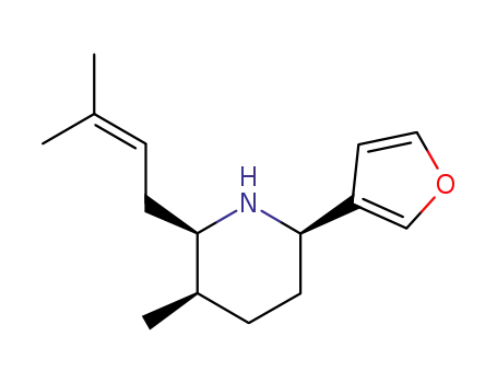 (2S)-6β-(3-Furanyl)-3α-methyl-2β-(3-methyl-2-butenyl)piperidine