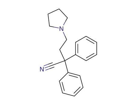 2,2-diphenyl-4-pyrrolidino-butyronitrile