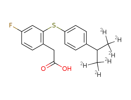 (2-(4-(1,1,1,3,3,3-hexadeutero-2-propyl)phenylthio)-4-fluorophenyl)acetic acid