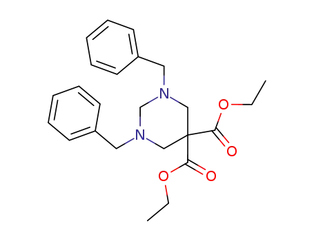 Molecular Structure of 107398-63-0 (1,3-dibenzyl-5,5-diethoxycarbonyl-hexahydropyrimidine)