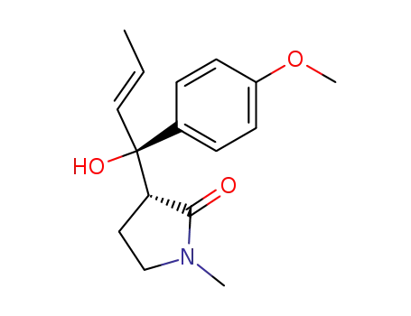 (E,3RS,1'RS)-3-(1'-hydroxy-1'-(4-methoxyphenyl)-2'-butenyl)-1-methyl-2-pyrrolidinone