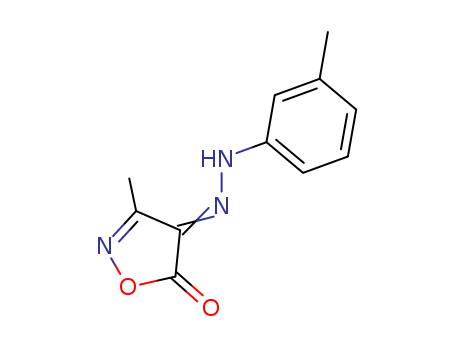 4,5-Isoxazoledione, 3-methyl-, 4-[(3-methylphenyl)hydrazone]