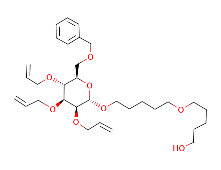11-hydroxy-6-oxaundecyl 2,3,4-tri-O-allyl-6-O-benzyl-α-D-mannoprynoside
