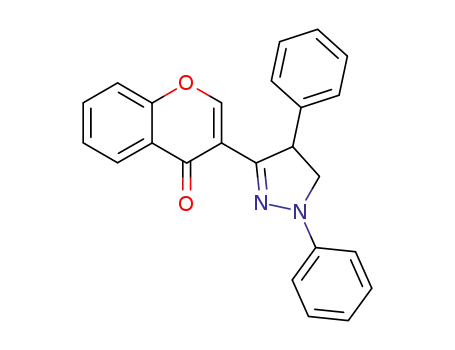 4H-1-Benzopyran-4-one, 3-(4,5-dihydro-1,4-diphenyl-1H-pyrazol-3-yl)-