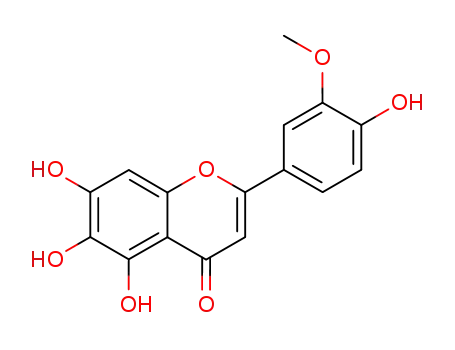 Molecular Structure of 23494-48-6 (5,6,7-Trihydroxy-2-(4-hydroxy-3-methoxyphenyl)-4H-1-benzopyran-4-one)