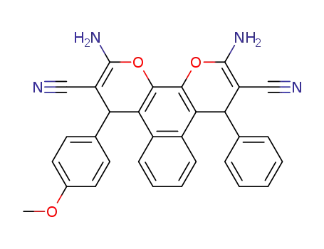 2,11-Diamino-4-(4-methoxy-phenyl)-9-phenyl-4,9-dihydro-1,12-dioxa-triphenylene-3,10-dicarbonitrile