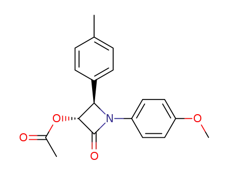 Acetic acid (3R,4R)-1-(4-methoxy-phenyl)-2-oxo-4-p-tolyl-azetidin-3-yl ester