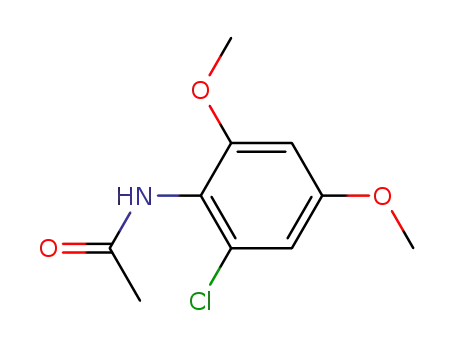 Molecular Structure of 138849-49-7 (Acetamide, N-(2-chloro-4,6-dimethoxyphenyl)-)