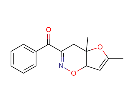 3-benzoyl-4a,7a-dihydro-4a,6-dimethyl-3-propionyl-4H-furo<2,3-e>-1,2-oxazine