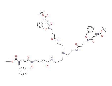 tris-(2-<4-<N-benzyloxy-3-(t-butoxycarbonylamino)propanamido>-butanamido>ethyl)amine