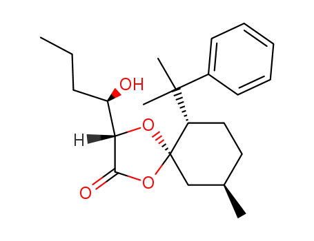 (3S,5R,6S,9R)-3-((R)-1-Hydroxy-butyl)-9-methyl-6-(1-methyl-1-phenyl-ethyl)-1,4-dioxa-spiro[4.5]decan-2-one