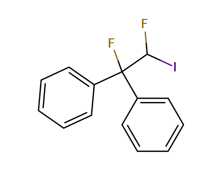 Molecular Structure of 58617-66-6 (Benzene, 1,1'-(1,2-difluoro-2-iodoethylidene)bis-)