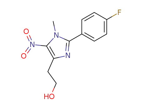 Molecular Structure of 104575-29-3 (2-[2-(4-fluorophenyl)-1-methyl-5-nitro-1H-imidazol-4-yl]ethanol)