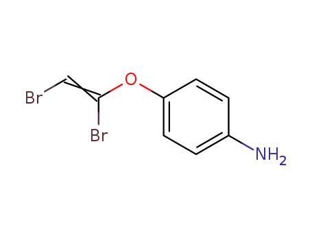 Molecular Structure of 60984-92-1 (Benzenamine, 4-[(1,2-dibromoethenyl)oxy]-)