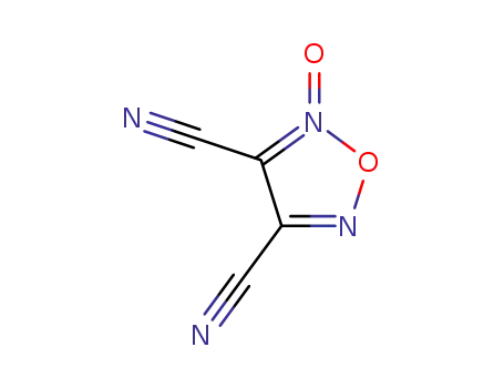 Molecular Structure of 17557-81-2 (1,2,5-OXADIAZOLE-3,4-DICARBONITRILE, 2-OXIDE)