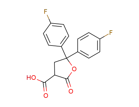 5,5-Bis-(4-fluorphenyl)-2-oxo-4,5-dihydro-3H-furan-3-carbonsaeure