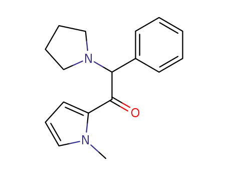 Ethanone, 1-(1-methyl-1H-pyrrol-2-yl)-2-phenyl-2-(1-pyrrolidinyl)-