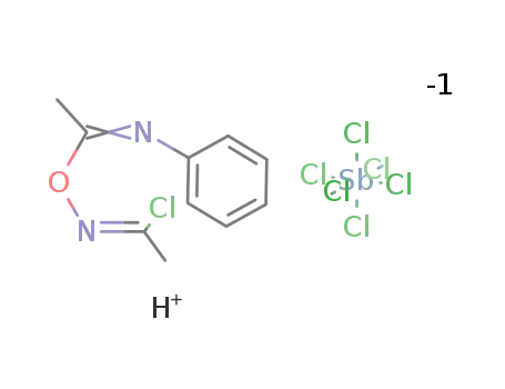 (1-<(1-Chloroethylidene)aminooxy>ethylidene)anilinium Hexachloroantimonate