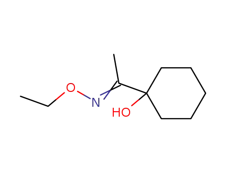 Molecular Structure of 154874-68-7 (Ethanone, 1-(1-hydroxycyclohexyl)-, O-ethyloxime)