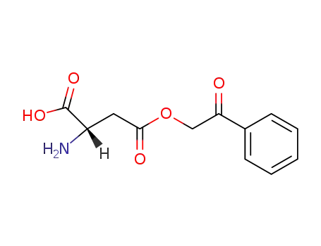 Molecular Structure of 63023-98-3 (L-Aspartic acid, 4-(2-oxo-2-phenylethyl) ester)