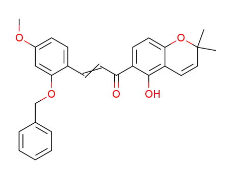 2-Propen-1-one,
1-(5-hydroxy-2,2-dimethyl-2H-1-benzopyran-6-yl)-3-[4-methoxy-2-(phen
ylmethoxy)phenyl]-