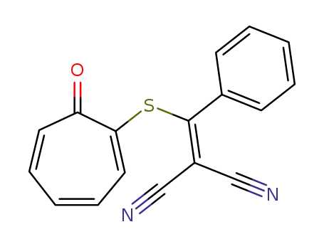 <α-(7-Oxo-1,3,5-cycloheptatrien-1-ylthio)benzyliden>propandinitril