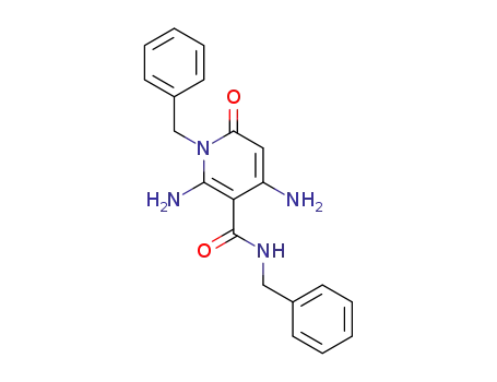Molecular Structure of 81975-60-2 (2,4-diamino-N,1-dibenzyl-6-oxo-1,6-dihydropyridine-3-carboxamide)