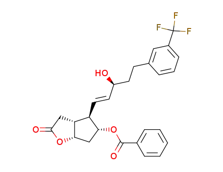 Benzoic acid (3aR,4R,5R,6aS)-4-[(E)-(S)-3-hydroxy-5-(3-trifluoromethyl-phenyl)-pent-1-enyl]-2-oxo-hexahydro-cyclopenta[b]furan-5-yl ester