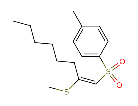 (E)-2-methylthio-1-tosyl-1-octene