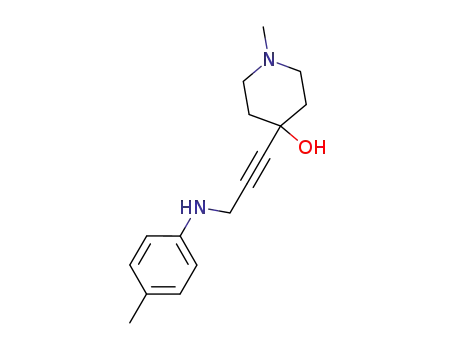 1-methyl-4-<3-(4-methylanilino)-1-propynyl>-4-piperidol