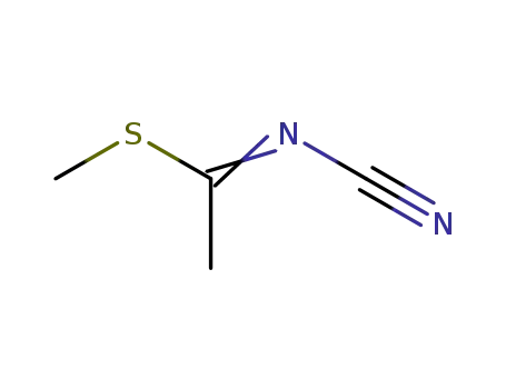 Molecular Structure of 21017-67-4 (Ethanimidothioic acid, N-cyano-, methyl ester)