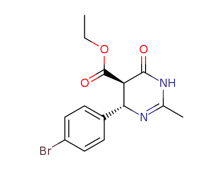 5-Pyrimidinecarboxylic acid,
4-(4-bromophenyl)-1,4,5,6-tetrahydro-2-methyl-6-oxo-, ethyl ester,
trans-