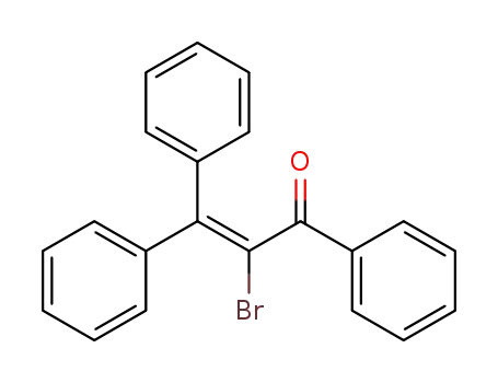 Molecular Structure of 408521-43-7 (2-bromo-1,3,3-triphenyl-propenone)