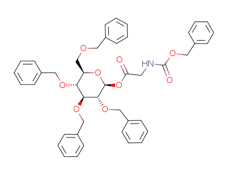 2,3,4,6-tetra-O-benzyl-1-O-(N-benzyloxycarbonylglycyl)-β-D-glucopyranose